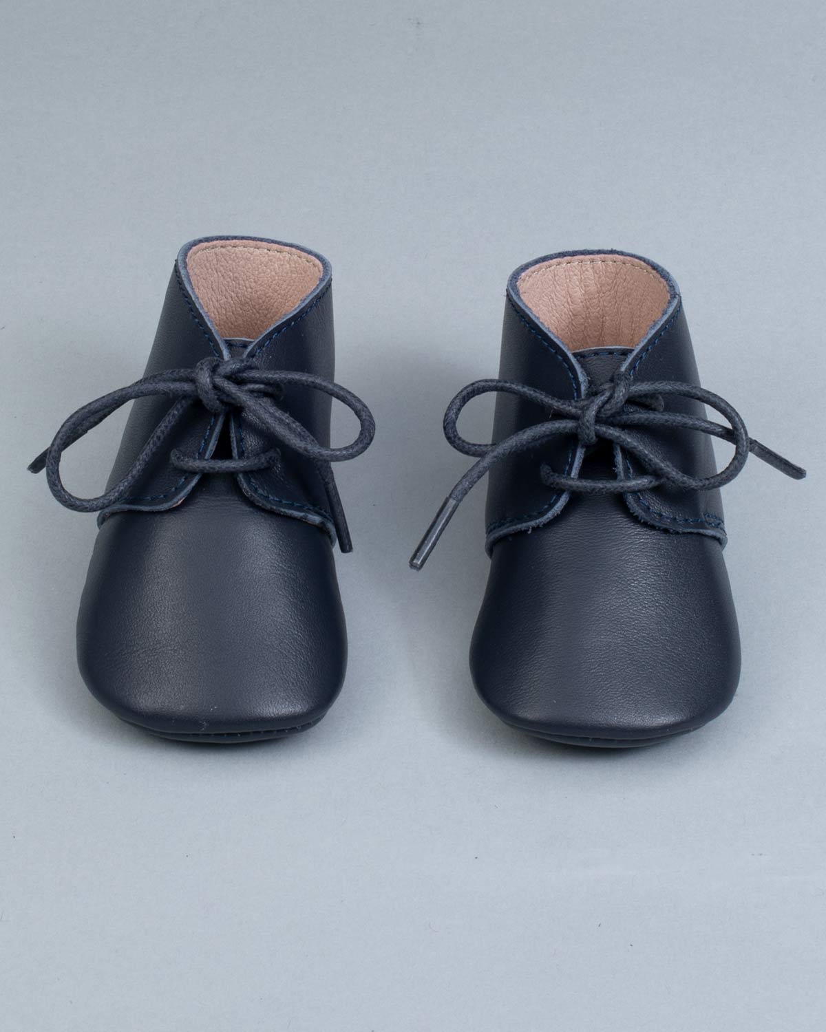Daniel Navy Baby Boy Leather Crib Shoe - Shoe