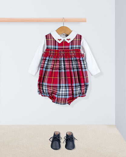 Kensington Holiday Tartan Romper - Romper