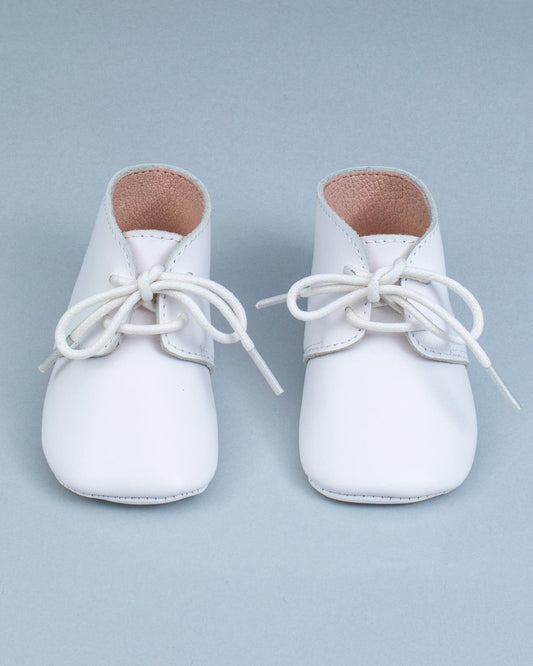 Daniel White Baby Boy Leather Crib Shoe - Shoe