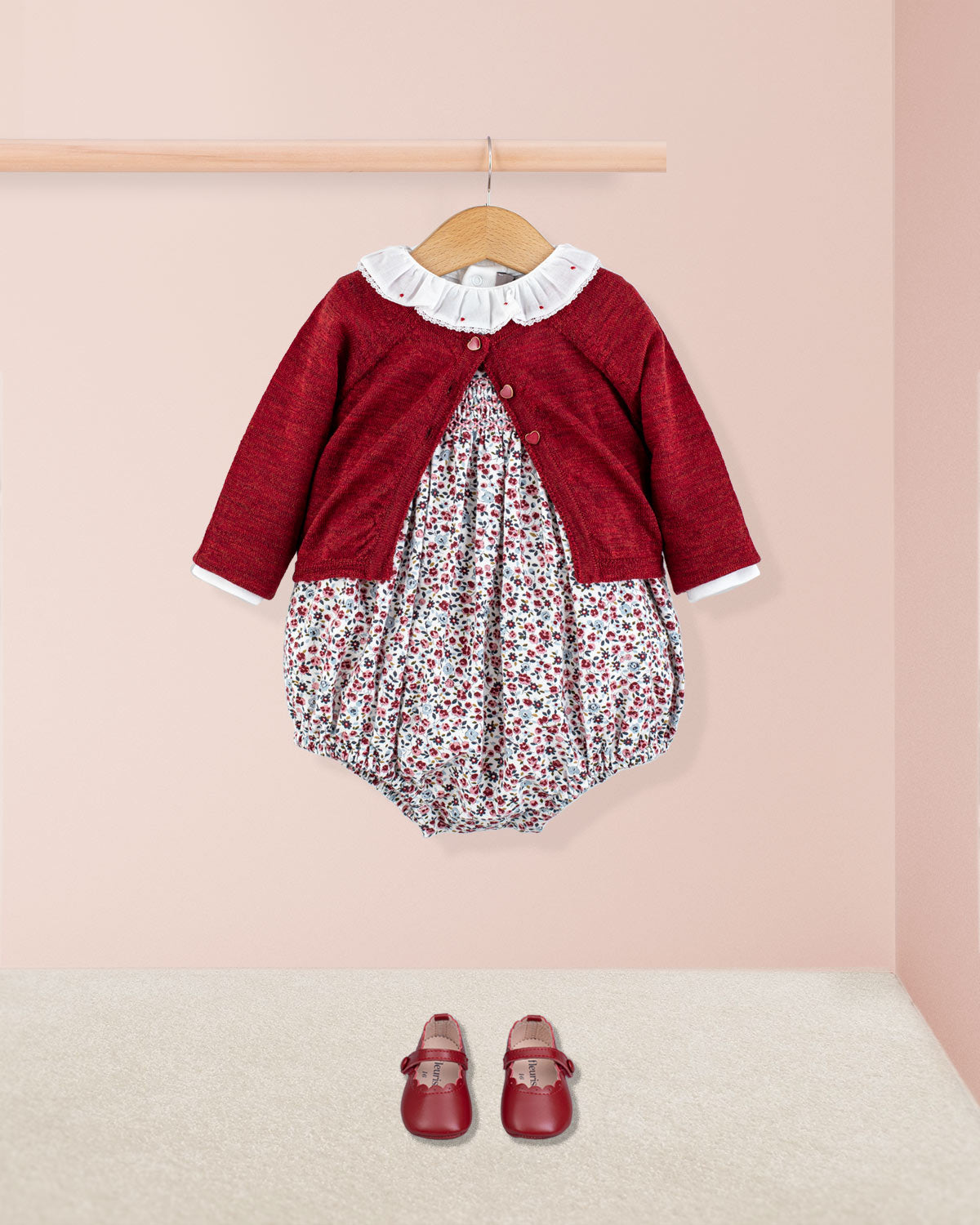 Kensington Belina Burgundy Floral Romper - Romper