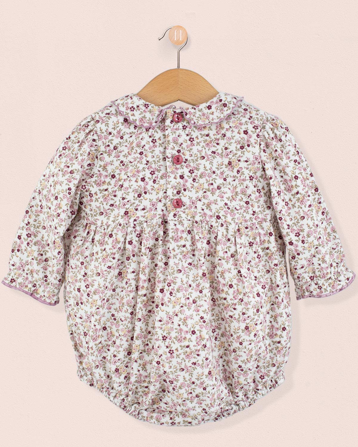 Beatrice French Antique Mauve Bubble - Romper