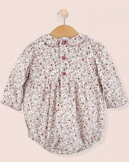 Beatrice French Antique Mauve Bubble - Romper