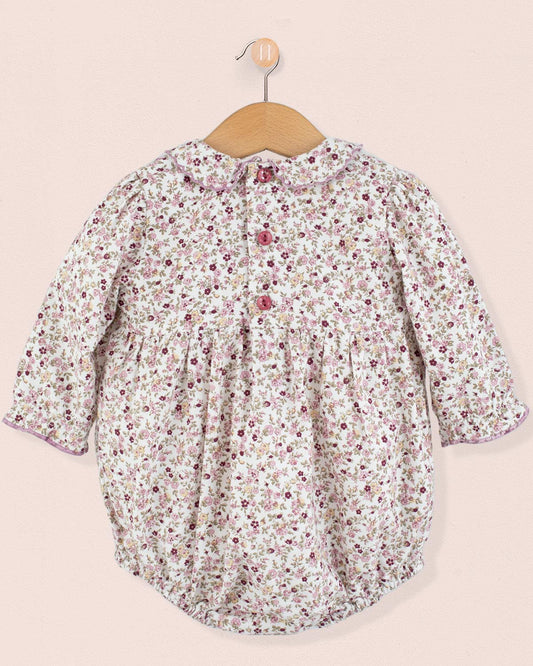 Beatrice French Antique Mauve Bubble - Romper