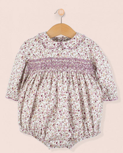 Beatrice French Antique Mauve Bubble - Romper