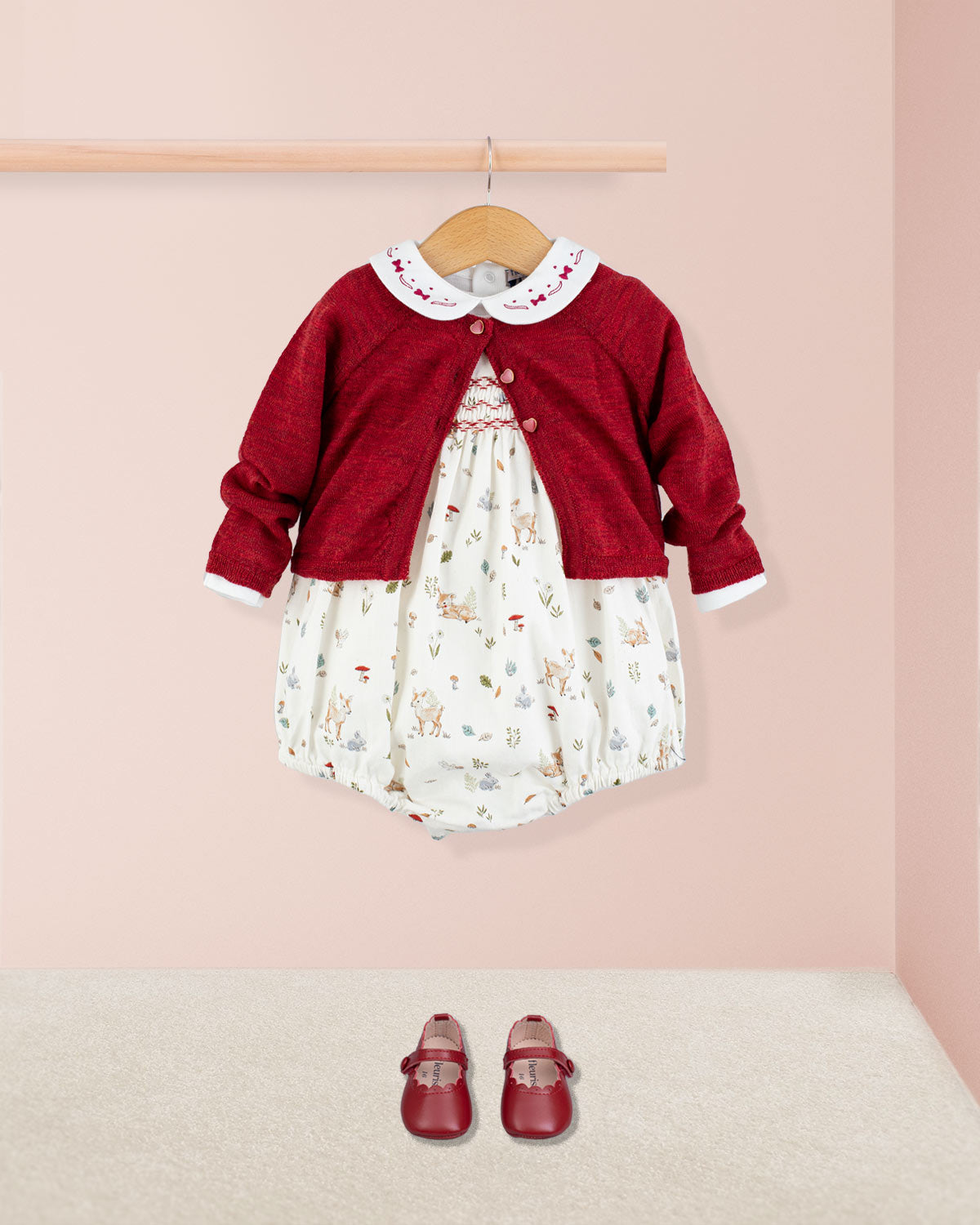 Kensington Red Fawn Romper - Romper