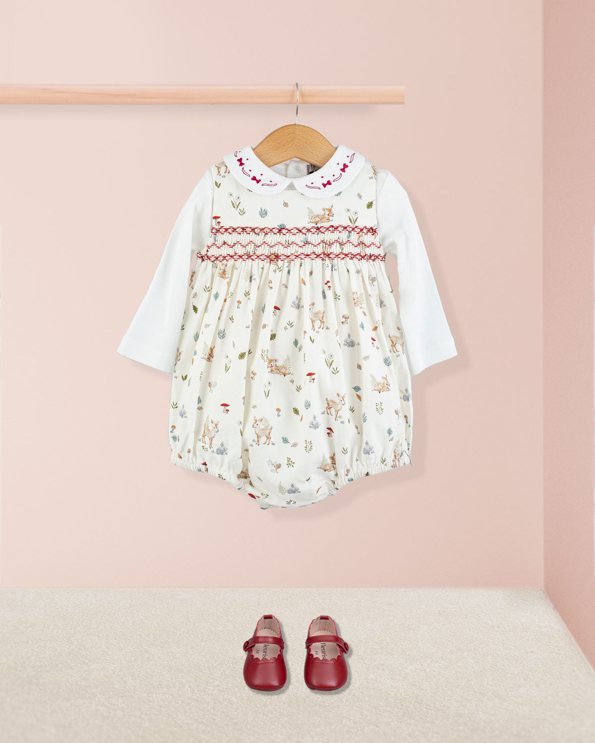 Kensington Red Fawn Romper - Romper