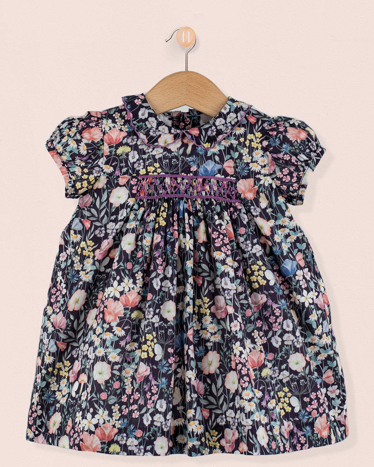 Baby Madeline Liberty Midnight Garden - Baby Dress