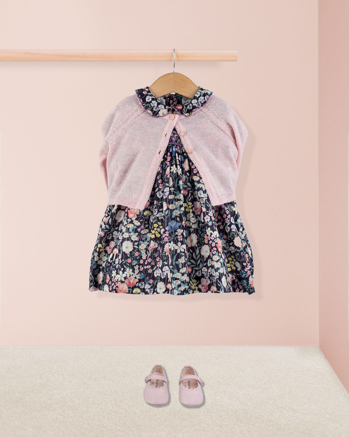 Baby Madeline Liberty Midnight Garden - Baby Dress