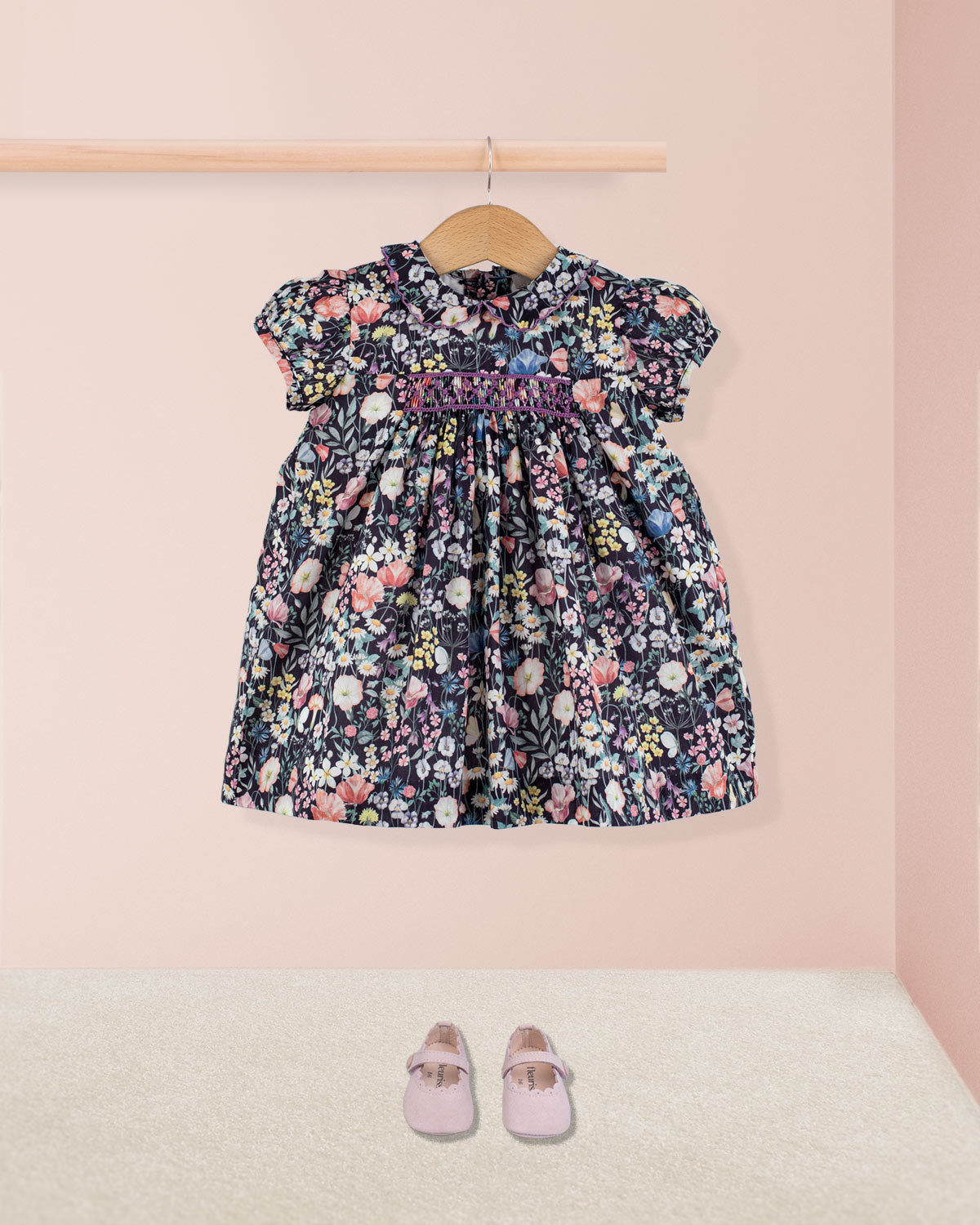 Baby Madeline Liberty Midnight Garden - Baby Dress