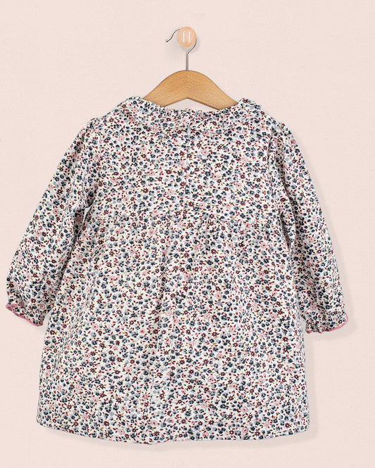 Rose Belina Grey Floral A-Line Dress - Baby Dress