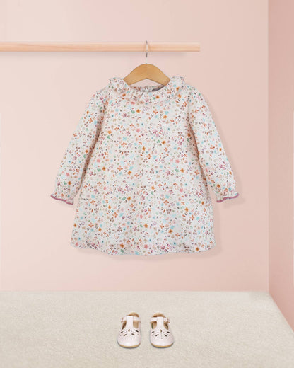 Rose Pink Falling Leaves A-Line Dress - Baby Dress
