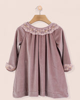 Rosa Italian Rose Velvet A-Line- Dress