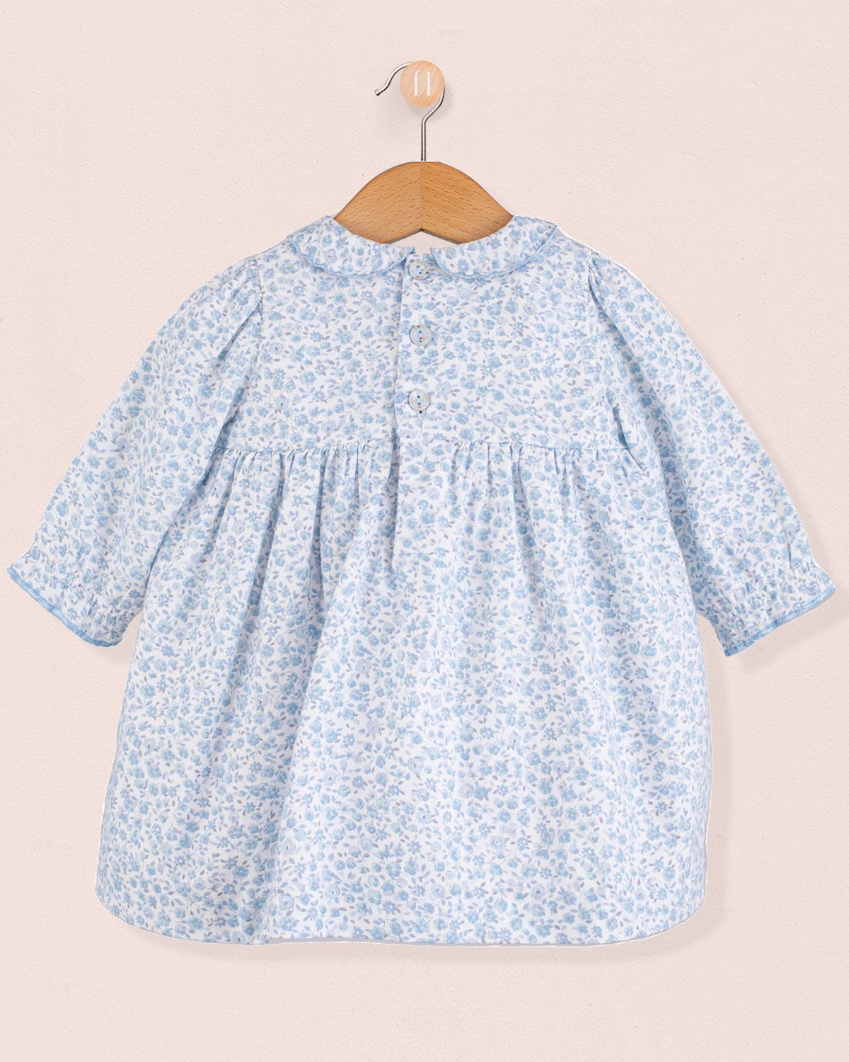 Baby Madeline French Blue Floral - Baby Dress