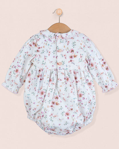 Beatrice Tuscany Pink Floral Bubble - Romper
