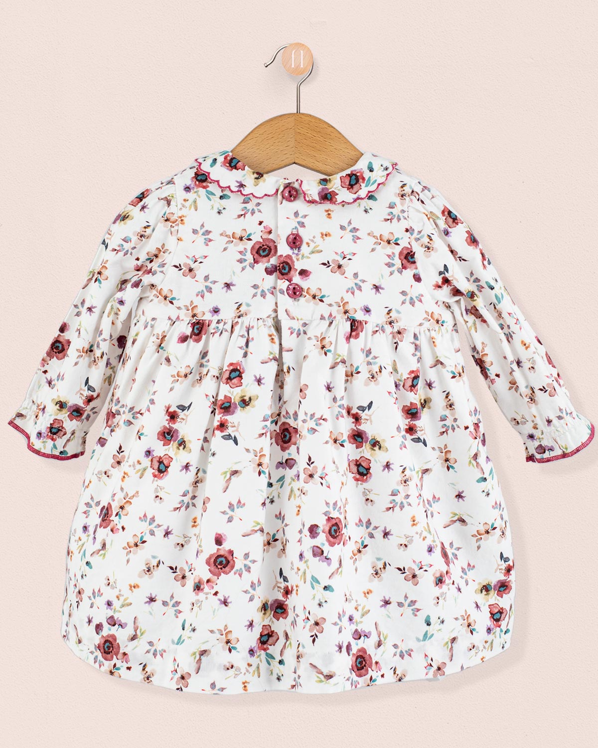 Baby Madeline Tuscany Mauve Floral - Baby Dress