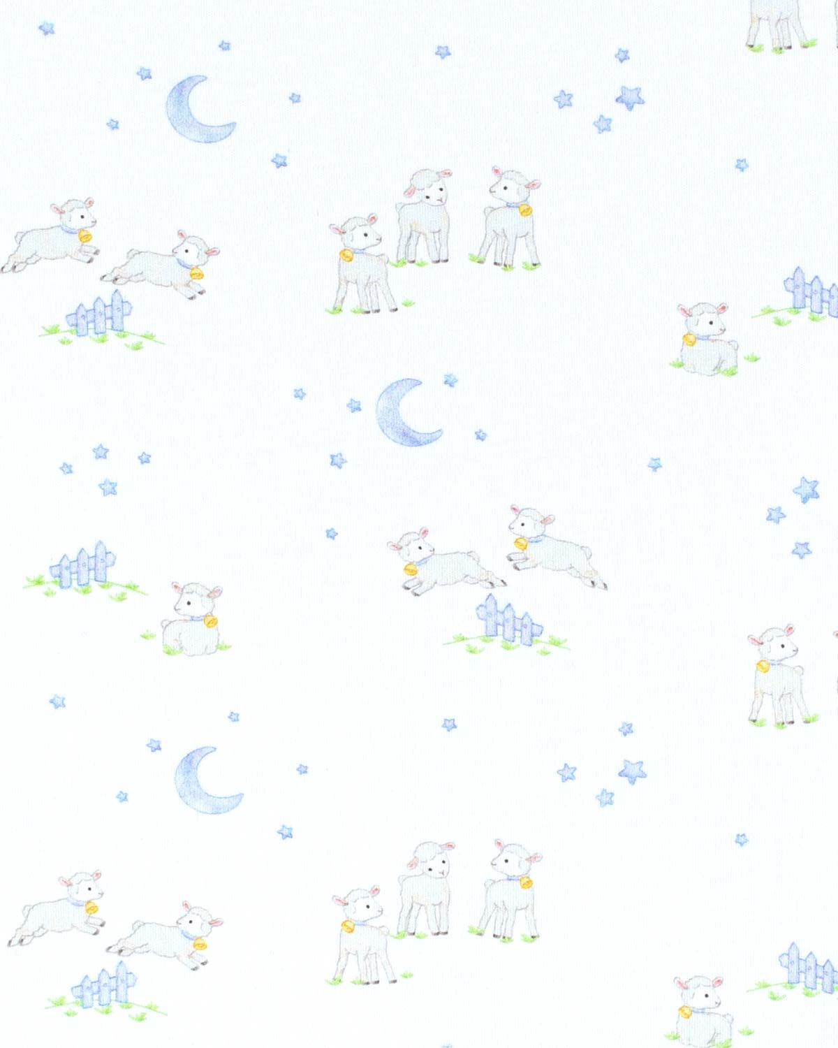 Pima Blue Lambs Towel - Layette