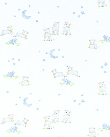 Pima Blue Lambs Towel - Layette