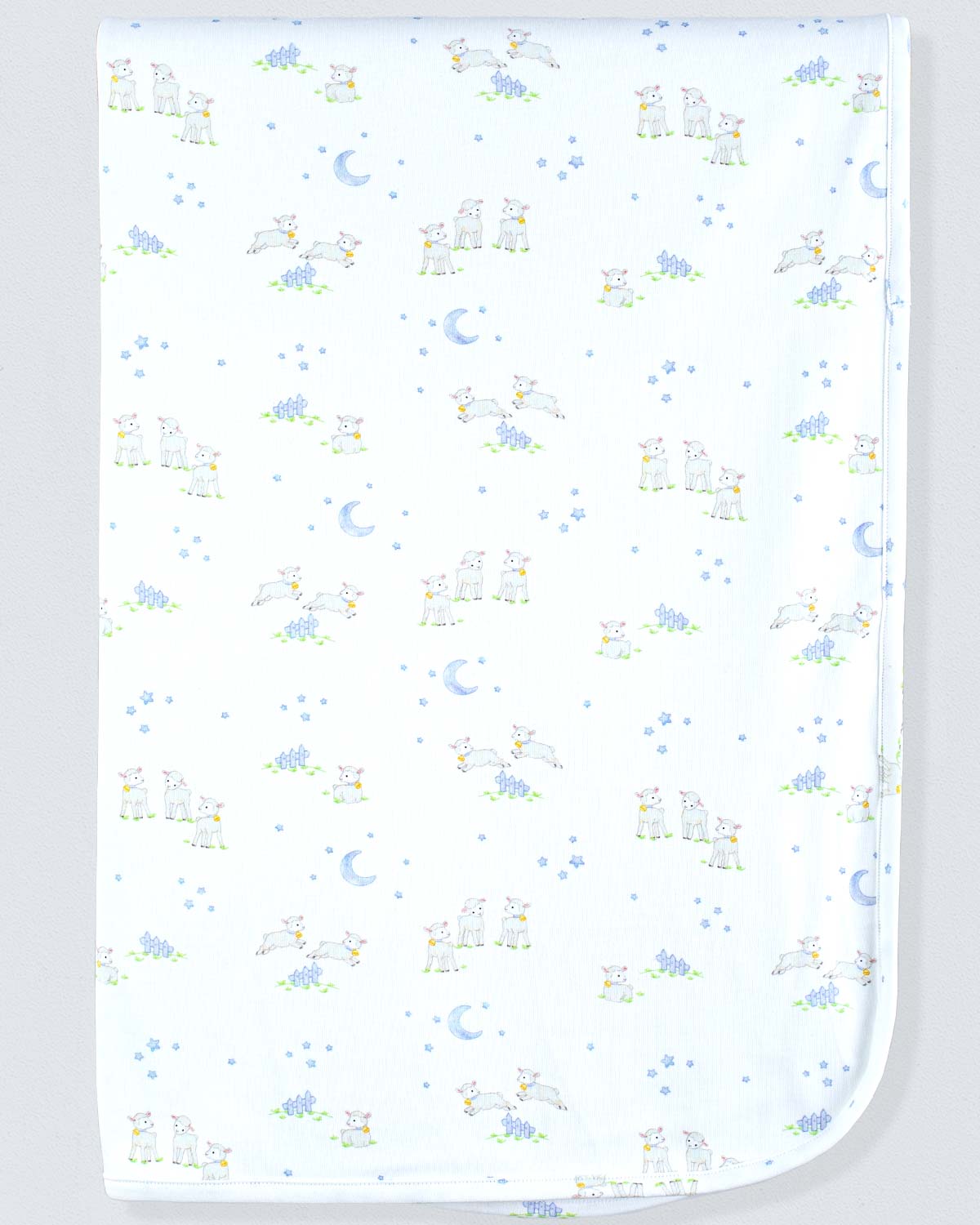 Pima Blue lambs Receiving Blanket