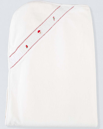 Pima Velour Christmas Receiving Blanket - Blanket