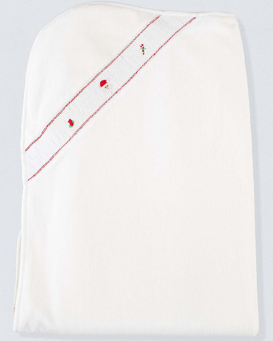 Pima Velour Christmas Receiving Blanket - Blanket