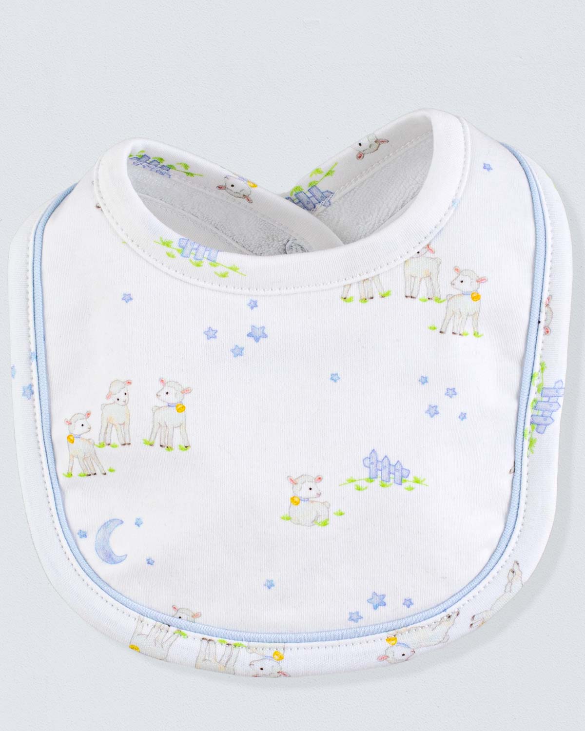 Pima Blue Lambs Bib