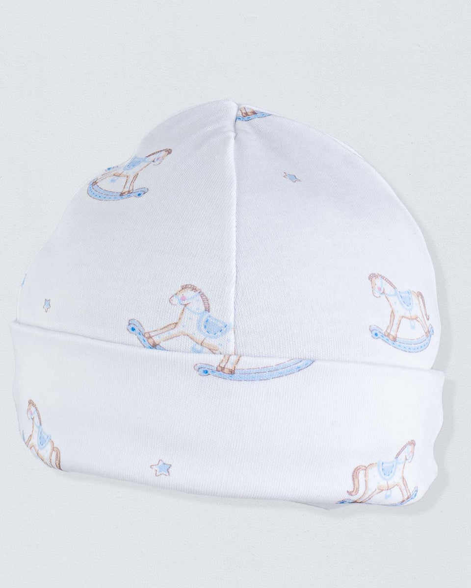 Pima Blue Rocking Horses Hat