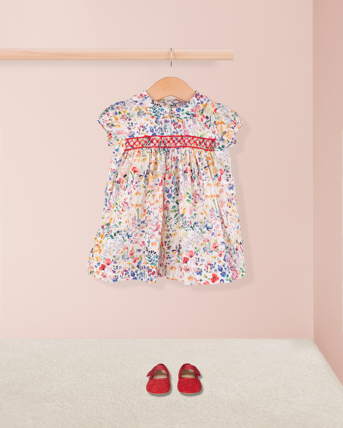 Baby Madeline Liberty Felda Coral Dress - Baby Dress