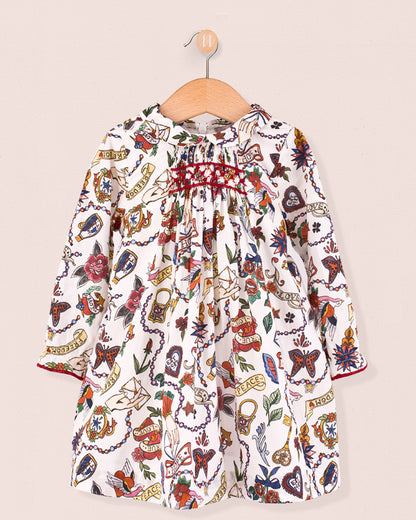 Baby Eveline Liberty Love Letters Dress - Baby Dress