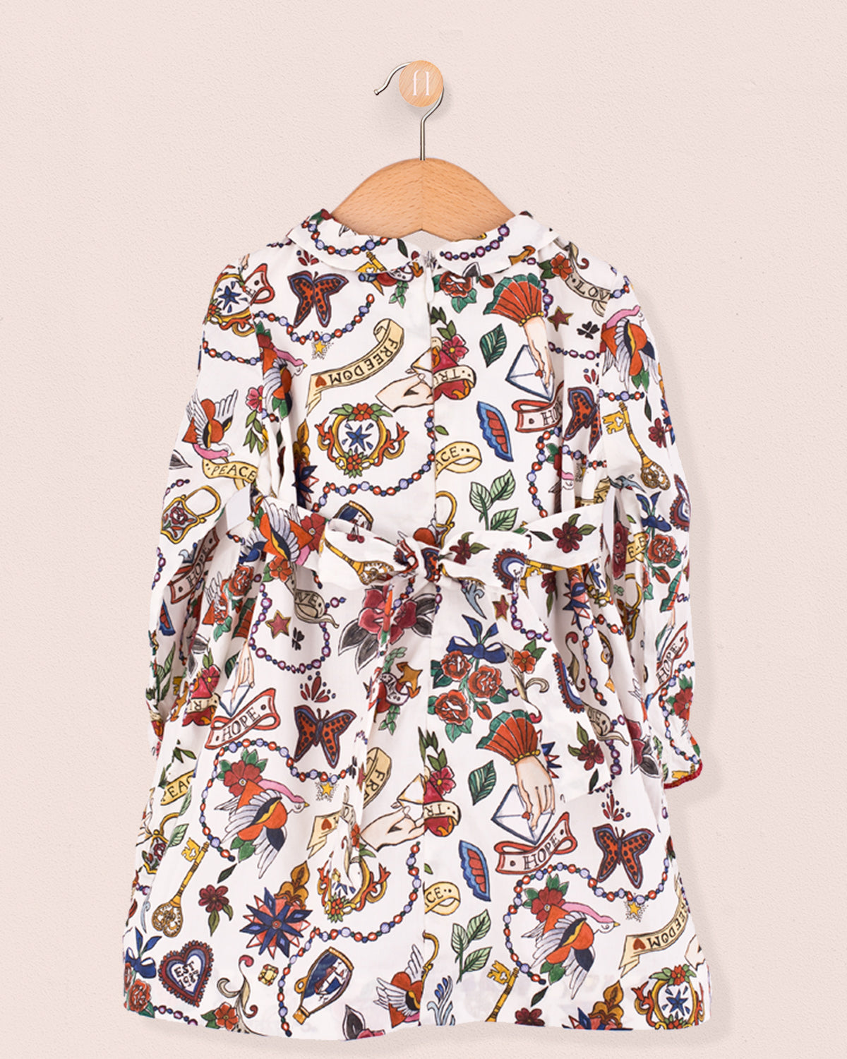 Baby Eveline Liberty Love Letters Dress - Baby Dress