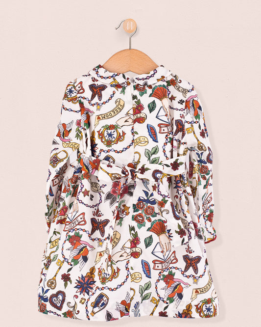 Baby Eveline Liberty Love Letters Dress - Baby Dress