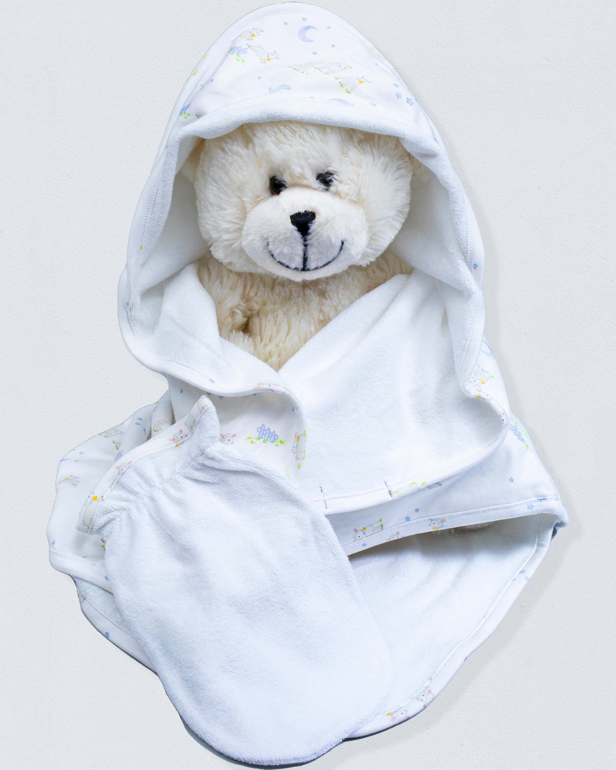 Pima Blue Lambs Towel - Layette