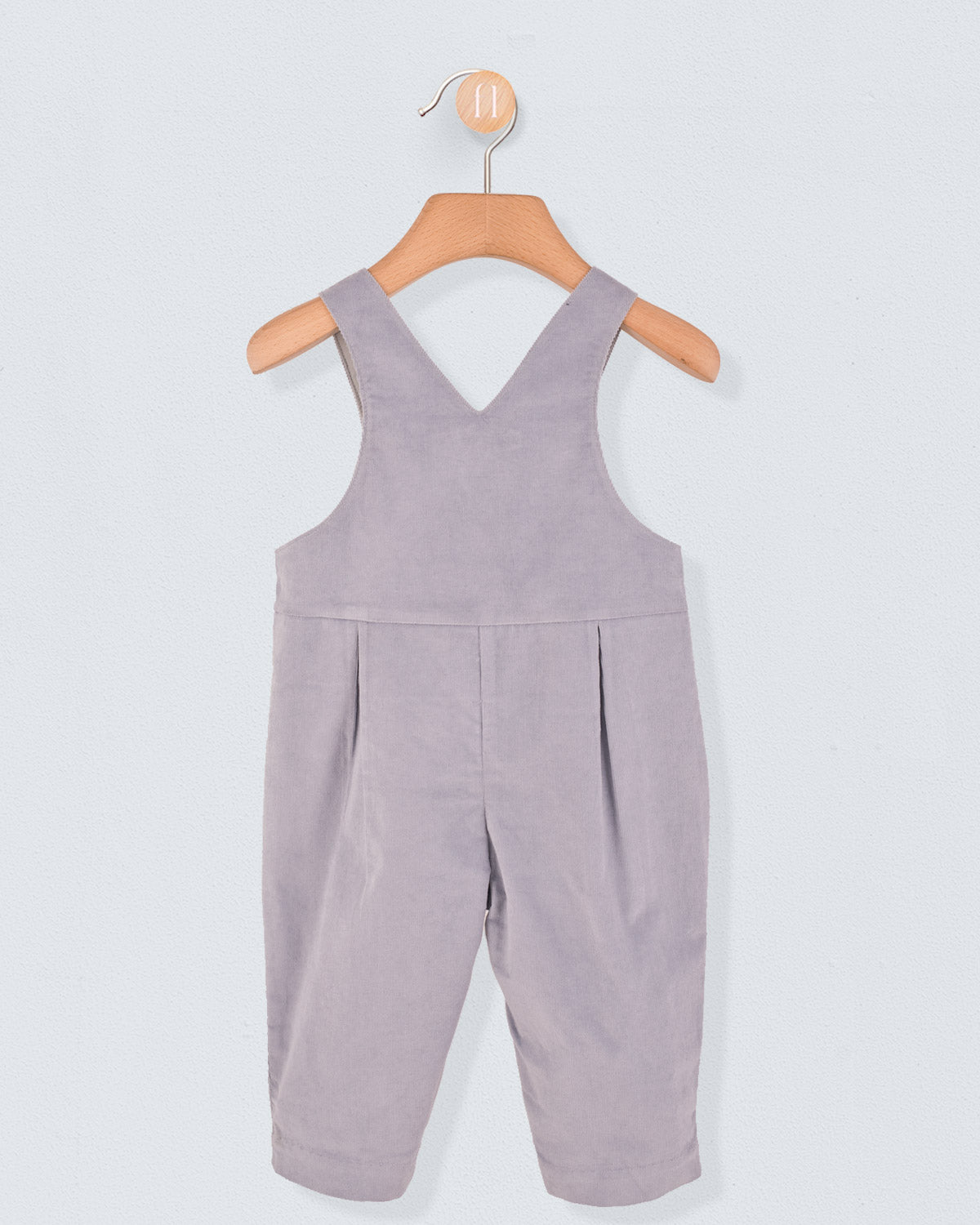 Bear French Blue Corduroy Overall - Romper