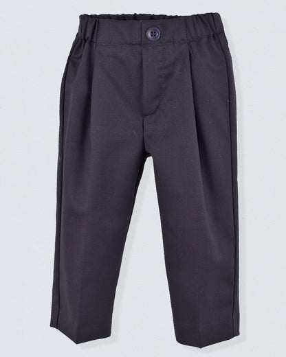 Roma Italian Navy Wool Pant - Pant