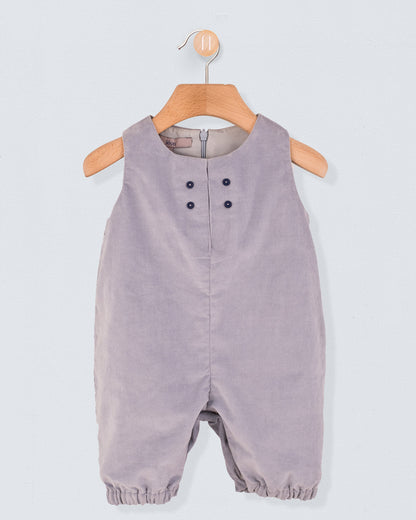 Harry French Blue Corduroy Romper - Romper