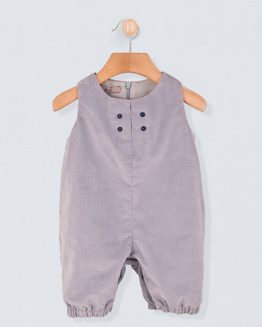 Harry French Blue Corduroy Romper - Romper