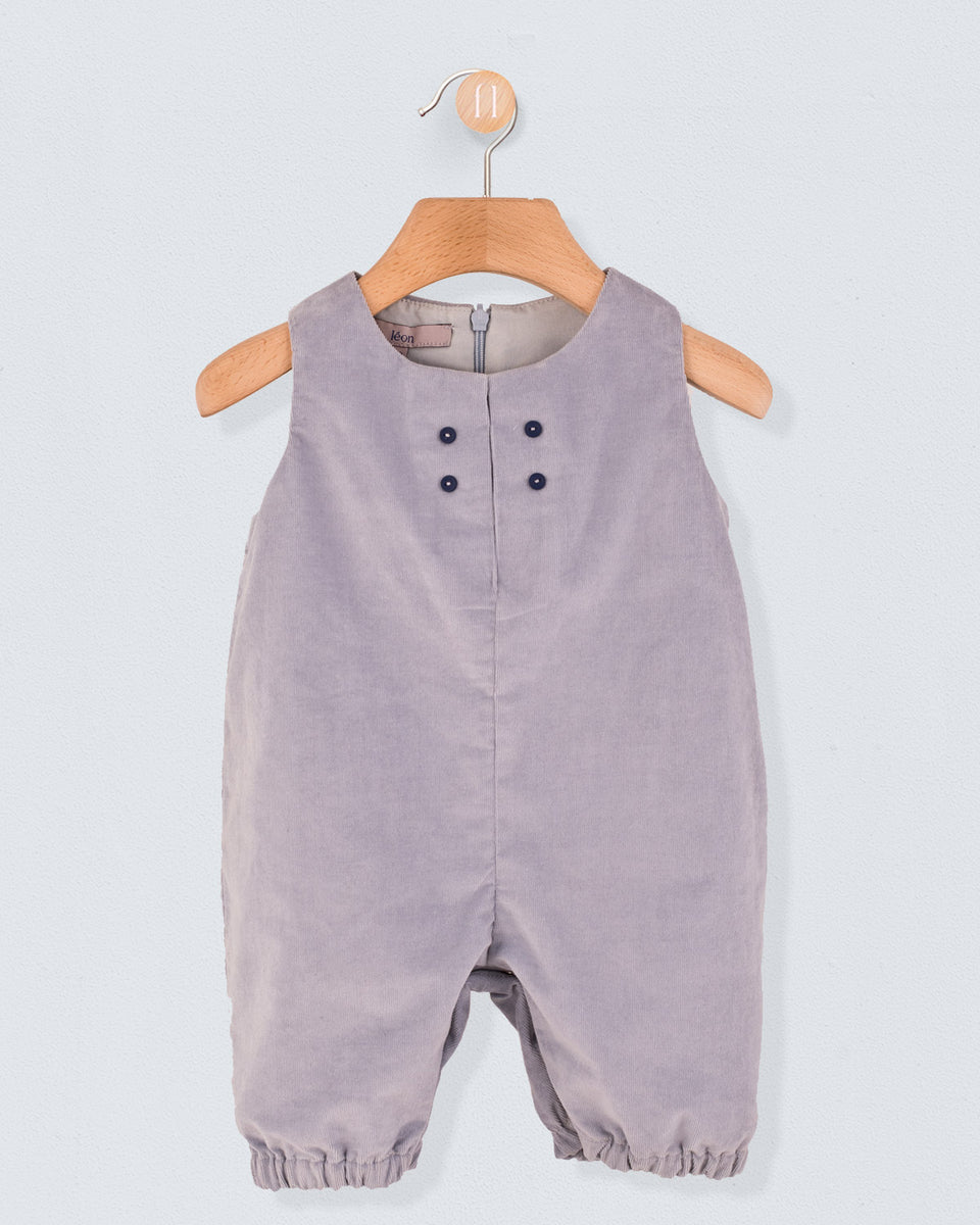 Harry French Blue Corduroy Romper