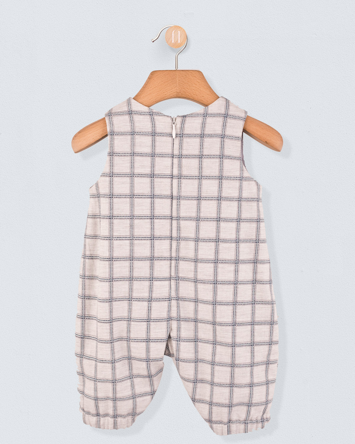 Harry French Blue Check Romper - Romper