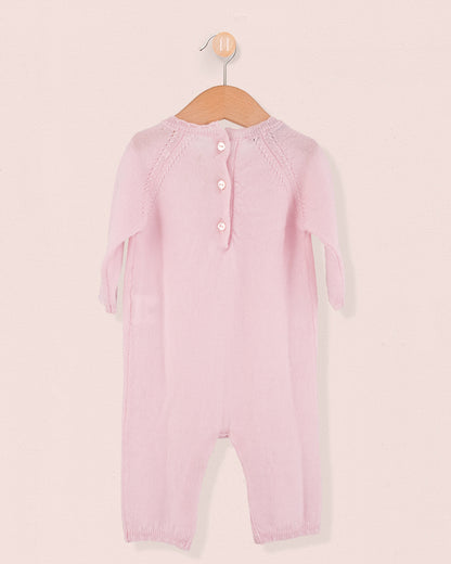 Ines Baby Pink Wool Knit - Romper