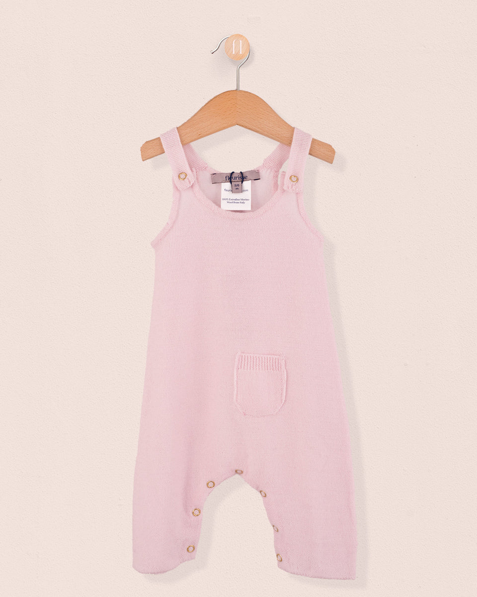 Aspen Pink Wool Knit Overall