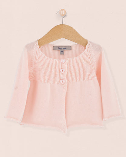 Valentine Petal Pink Cardigan - Cardigan