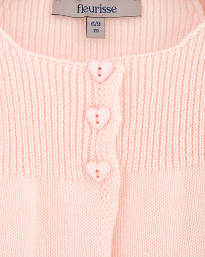 Valentine Petal Pink Cardigan - Cardigan