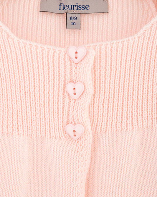 Valentine Petal Pink Cardigan - Cardigan