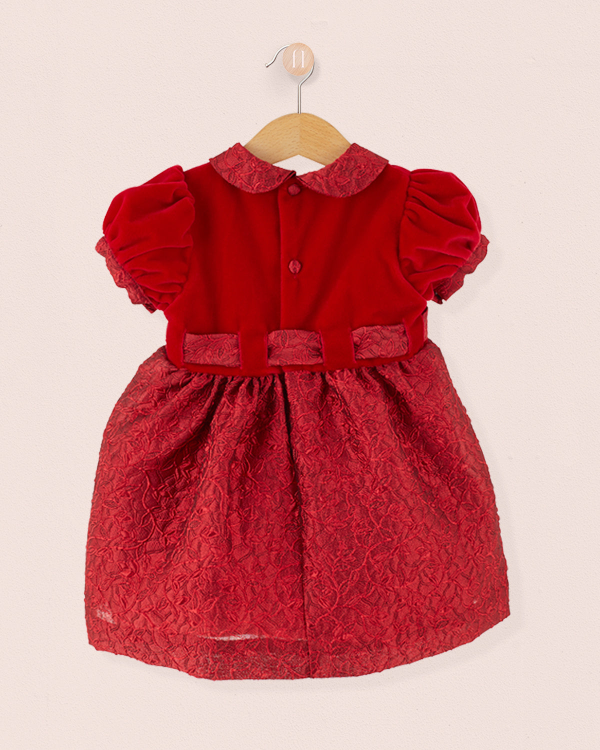 Baby Christelle Red Velvet Holiday Dress  12m-3y - Baby Dress