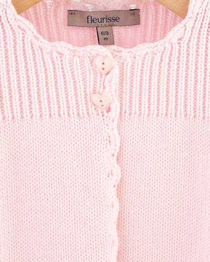 Charlotte Pink Baby Coat - Cardigan