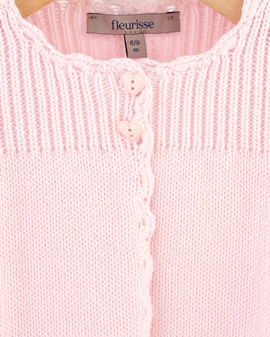 Charlotte Pink Baby Coat - Cardigan