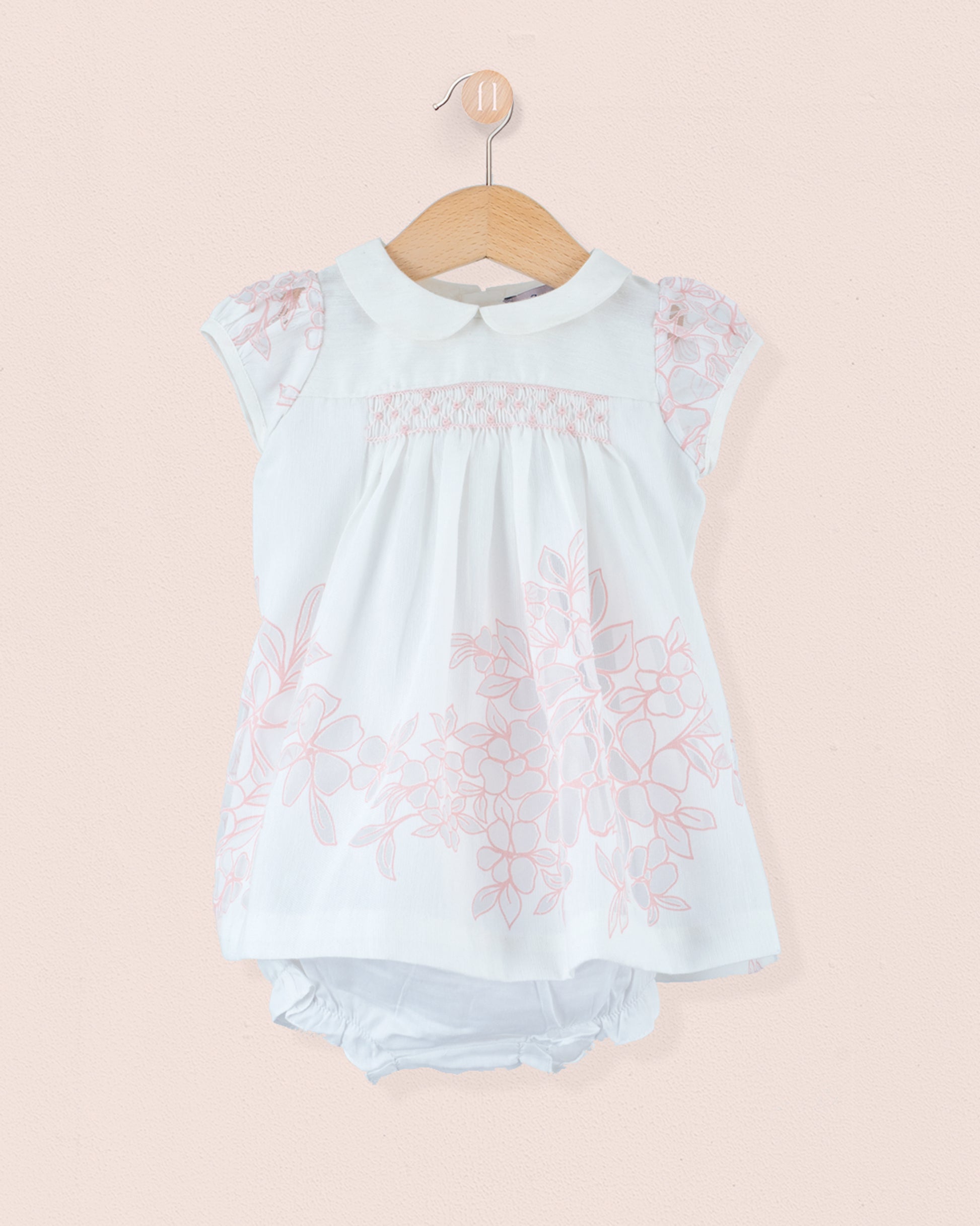 Baby Eva Italian Doppia Pink Set - Baby Dress