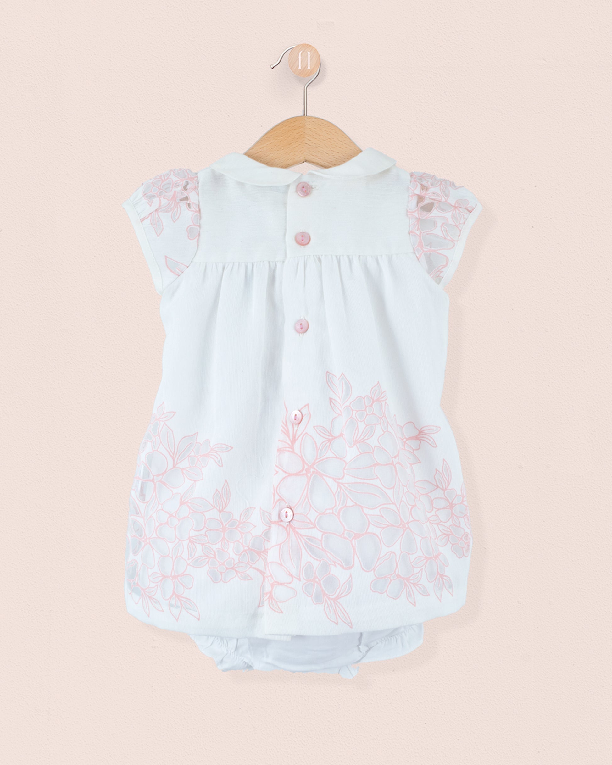 Baby Eva Italian Doppia Pink Set - Baby Dress