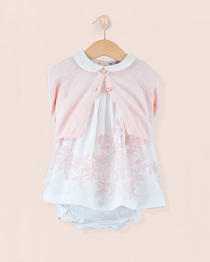 Baby Eva Italian Doppia Pink Set - Baby Dress