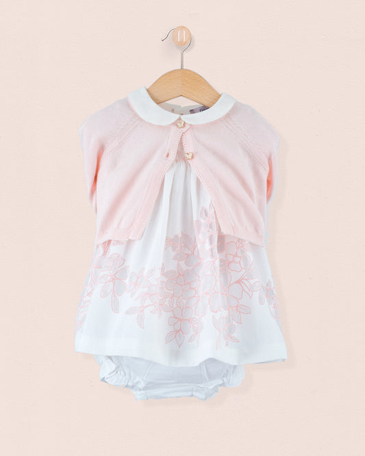 Baby Eva Italian Doppia Pink Set - Baby Dress