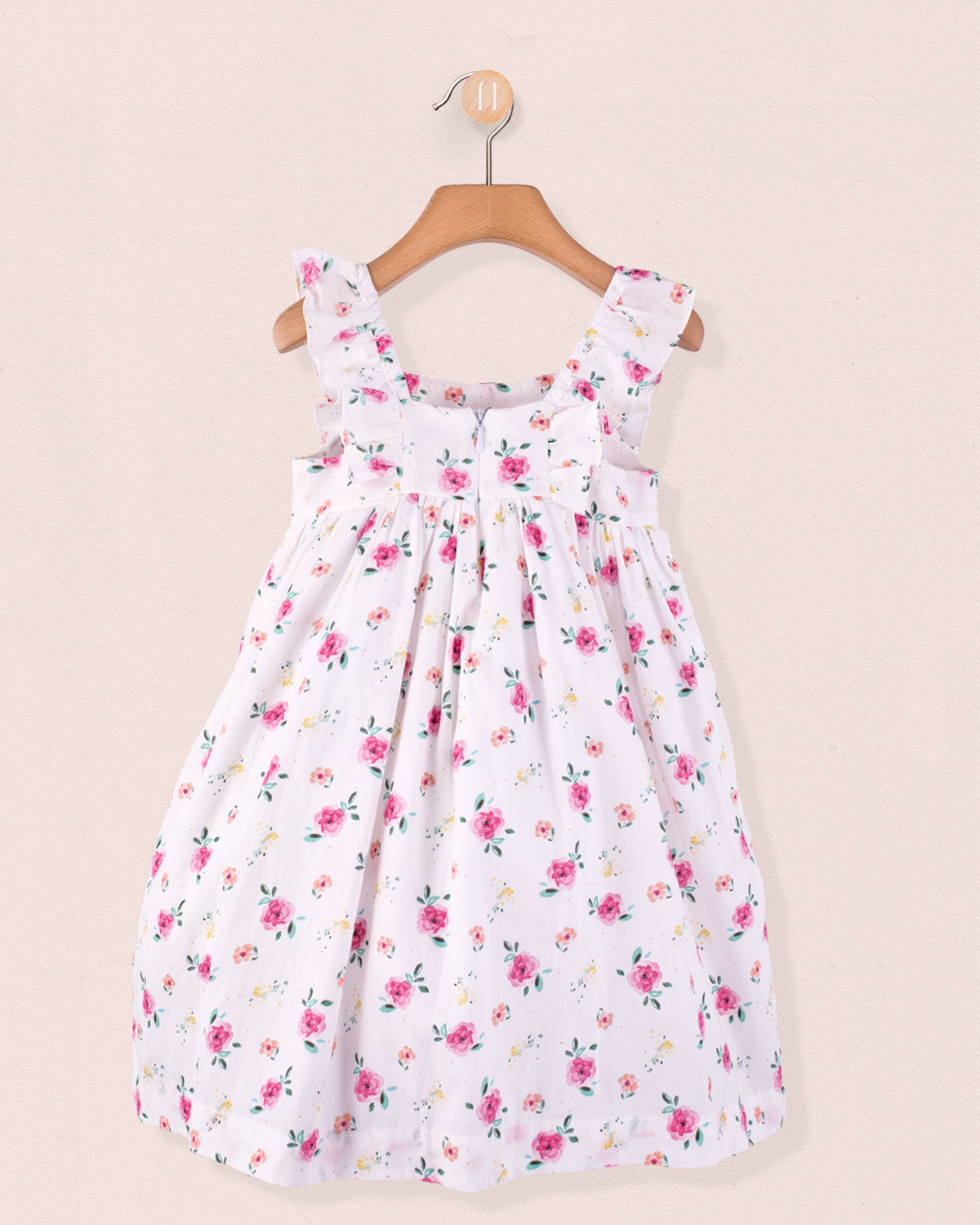 Bali French Colorful Roses Dress - Dress